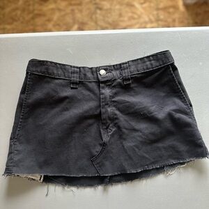 Dickies Reworked Trouser Micro Mini Skirt